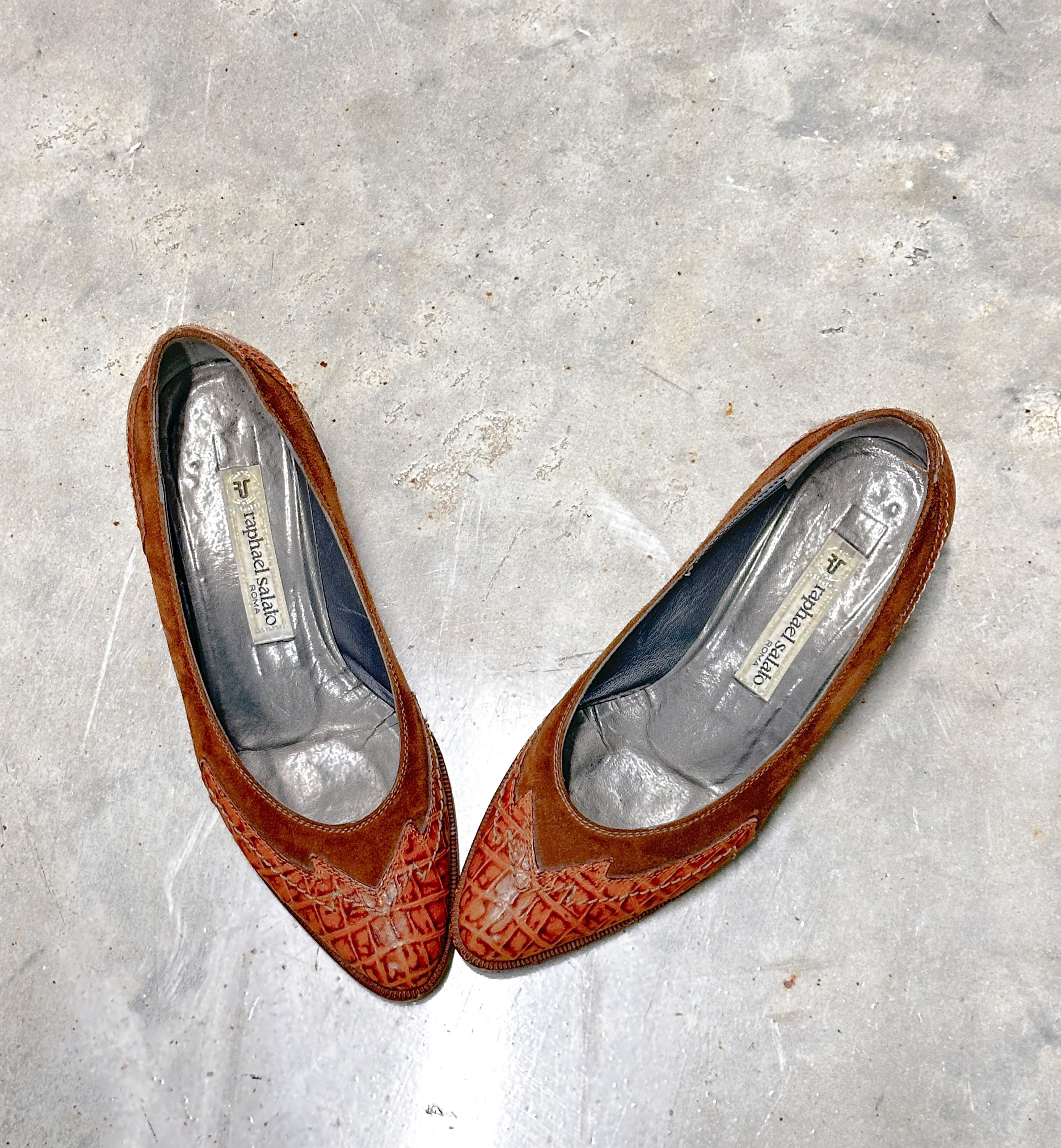 Vintage Shoes RAPHAEL SALATO Size 6.5 Leather Loafers Size 37 Pointed  Italian Made in ITALY Short Heels Sz 6 1/2 - Etsy Israel