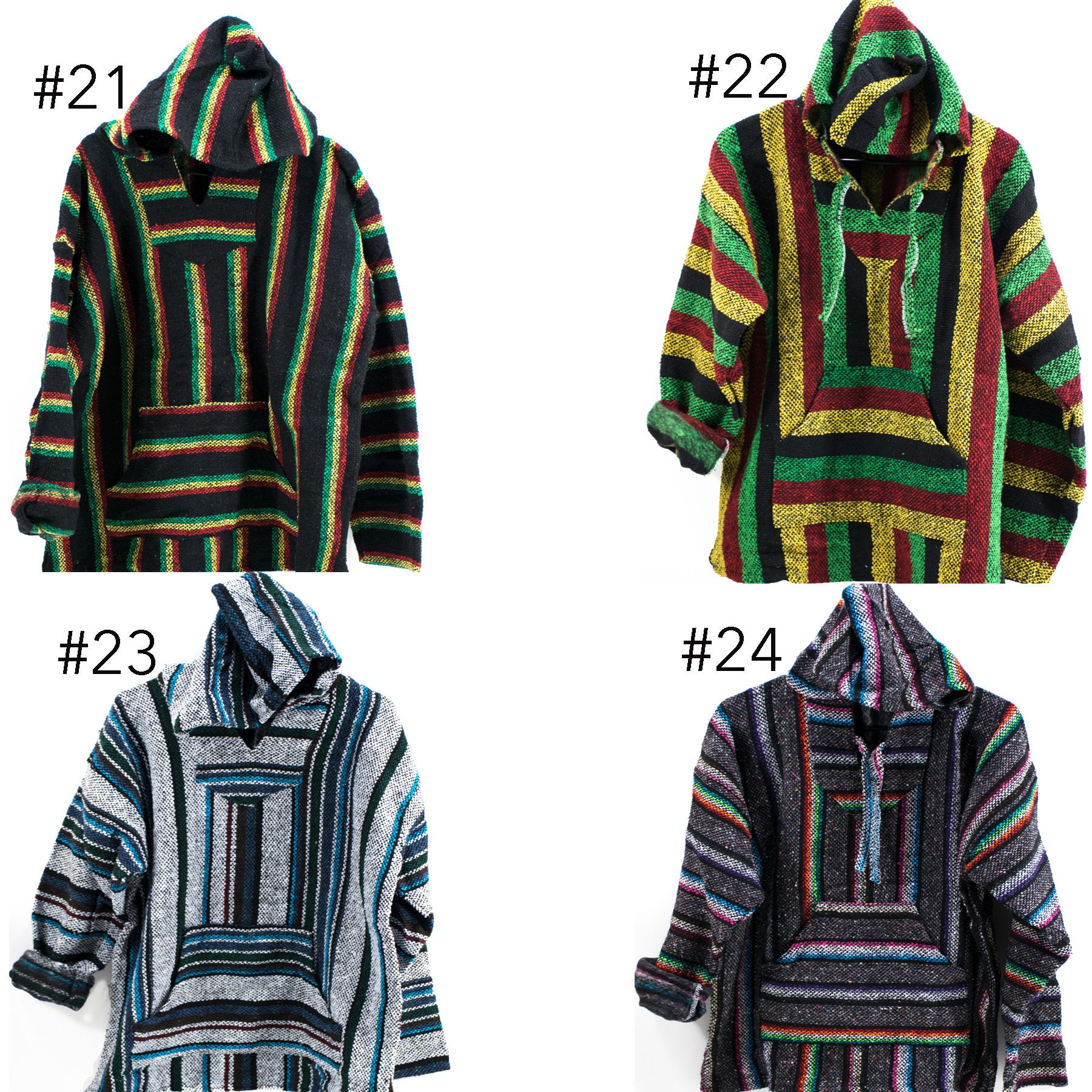 Baja Surf Poncho Vintage 90s Mexican Hoodie Sweater Unisex Etsy