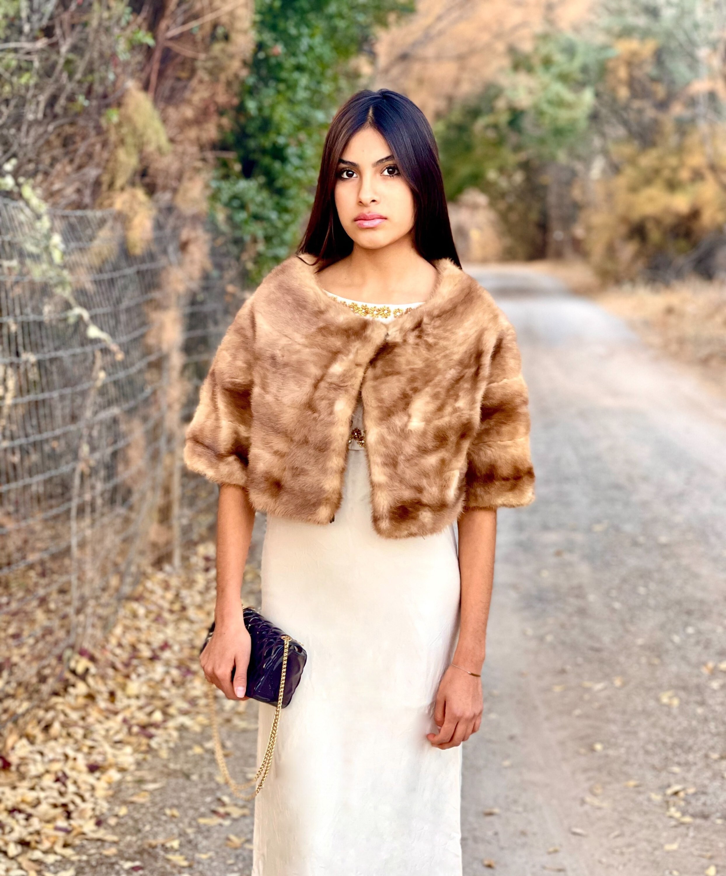 MINK Shawl 1950s Vintage Blonde Mink 