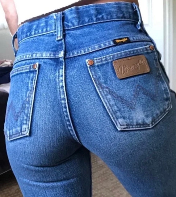 WRANGLER Jeans ALL SIZES High Waist Boot Cut Denim Vintage 70s