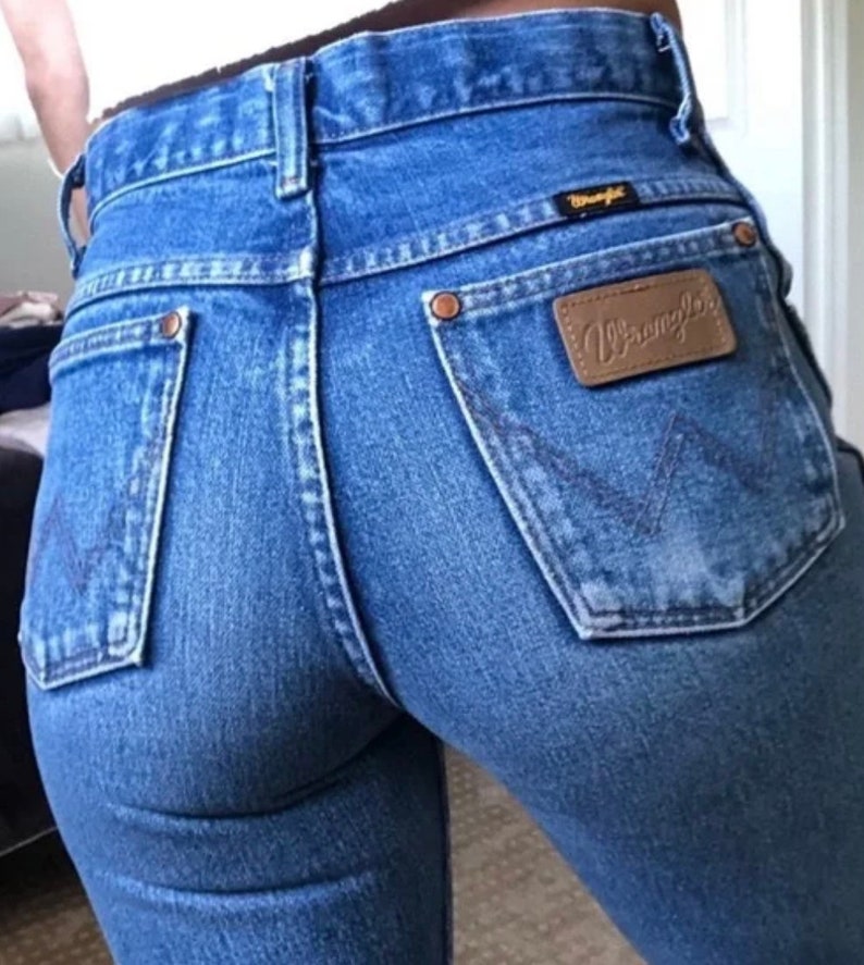 WRANGLER Jeans ALL SIZES High Waist Boot Cut Denim Vintage 70s Custom Fit image 1
