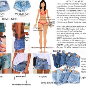 Vintage WRANGLER Shorts Denim Cutoff Shorts Tattered Blue Distressed Highwaist Jean Shorts Custom Fit image 10