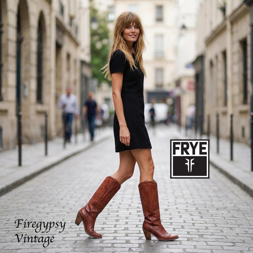 black dress brown knee high boots Marc Fisher LTD Lannie Women's Boots Black Leather : 8.5 M