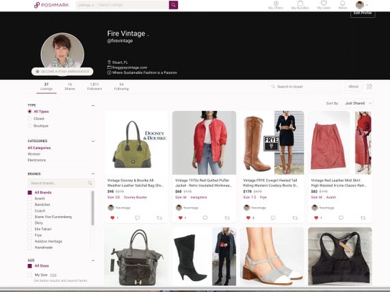 Vintage Red Python Snakeskin Convertible Clutch P… - image 15