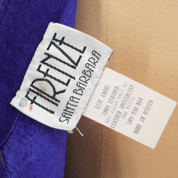 Purple Leather Dress 1980s Bodycon Mini Dress By Firenze Santa Barbara View 3