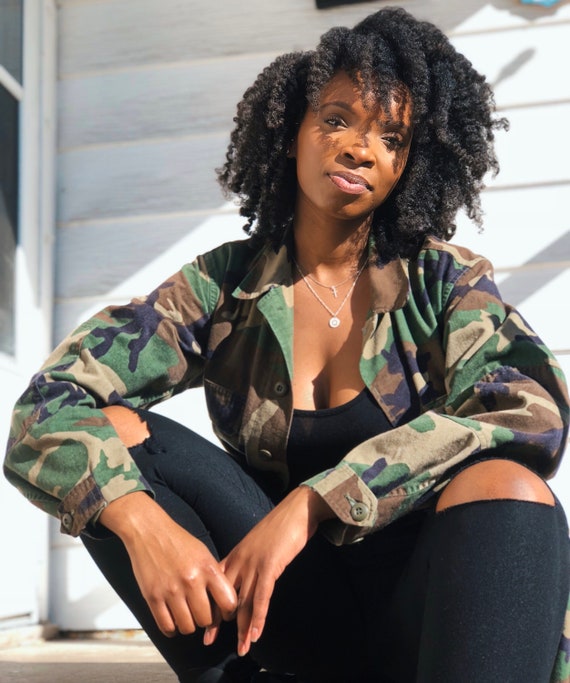 Camo Jacket Vintage Military Army Jacket Authentic Military