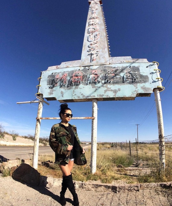 Vintage Camo Army Jacket: Button Down Military Su… - image 8