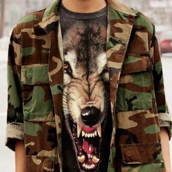 ALL SIZES Camo Jacket Vintage MENS Army Jacket Military