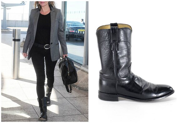 black cowboy boots womens cheap
