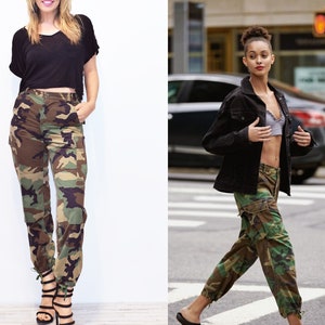 Vintage Camo Pants ALL SIZES Surplus Authentic Military Reclaimed Cargo Pants