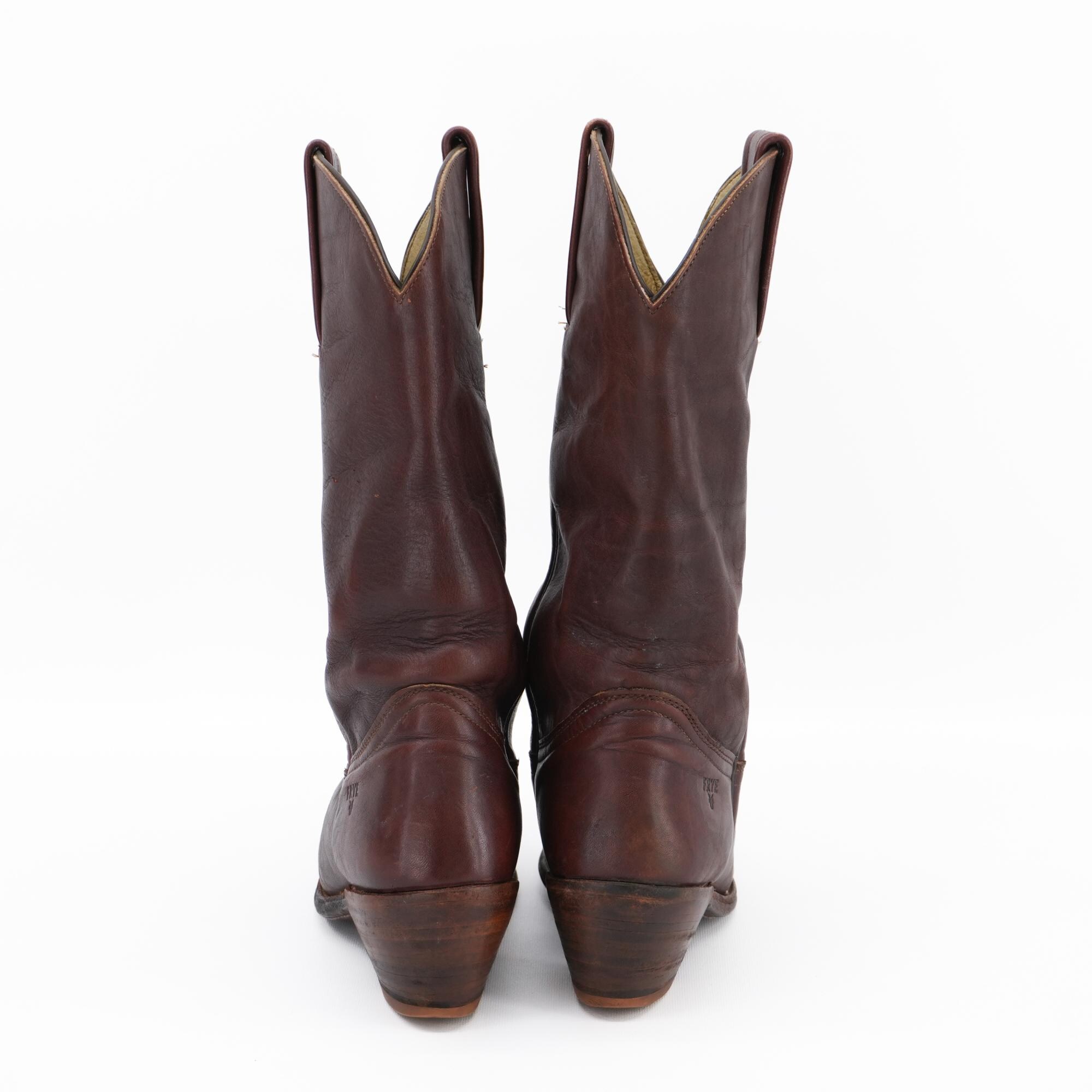 Vintage Frye Boots Size 9 Burgundy Cowboy Boots - Etsy display picture 1