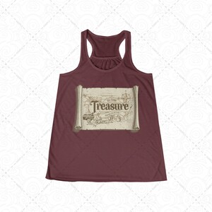 Fluch der Karibik inspiriert, Treasure Map Performance Tank Top und T-Shirt, RunDISNEY