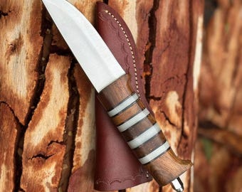 High Carbon steel skinner knife | Skinning Knife | Skinner Knife | Gut Hook Knife | Camping Knife| Gift for Him | Christmas Gift