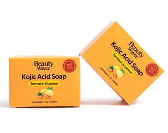 Kojic Acid  Turmeric Soap - Brightening Face & Body Bar - Gentle Facial Cleanser for Radiant Skin