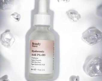 Hyaluronic Acid 2% + B5 Serum: Vegan Hydrating Facial Serum (30ml)