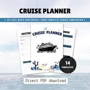 Printable Cruise Planner Bundle: Vacation Organizer (Digital Download)