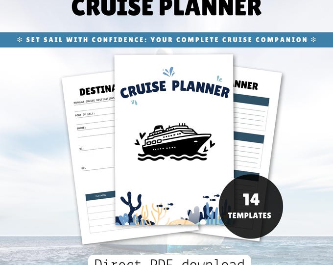 Cruise Planner, Cruise Planning Kit Printable, Cruise Planner Printable ...