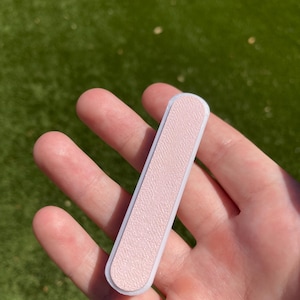 The “Candybar V2! LIGHT STRAWBERRY COW” Fidget Toy/Fidget Slider/Haptic Fidget/Satisfying.