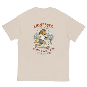 England Lionesses Womens Football Team Euros 2025 Switzerland Mountains T Shirt
