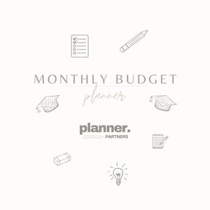 デジタル月次予算プランナー、iPad および Android デジタル プランナー、GoodNotes プランナー、デジタル 学生オーガナイザー 画像 3