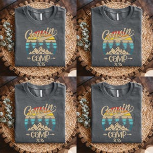 Cousin Camp 2025 Shirt,Cousin Crew,Cousin Camp Shirts,Matching Cousin Shirts,Summer Cousin Shirts,Family Reunion,Camp Tees for Family C1F209