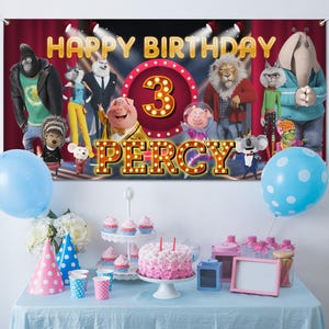 Sing 2 Personalized Birthday Party Backdrop,Sing 2 Personalized Banner,Sing 2 Poster,Sing 2 Party Supplies, Sing 2 decor C1EQ08