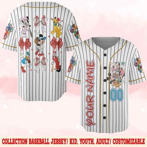 Disneyland Mickey And Friends Baseball Jersey, Kids Aldult Unisex Baseball Jersey, Disneyland Summer Vacation C1E316