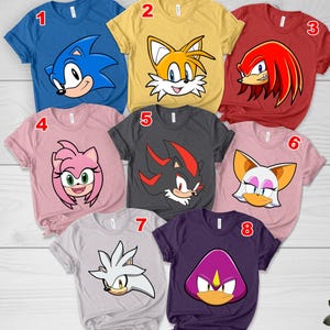 Sonic the Hedgehog Shirt, Sonic Group Matching Shirt, Sonic Family Party Shirt, Sonic Birthday Shirt, Sonic Group Matching Shirt D1HC40