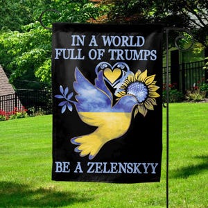 I Stand with Ukraine Flag - Support Ukraine Flag, Sunflower Design Flag, Ukraine Support, Solidarity Flag, Ukraine Pride, Peace Flag BZDR28