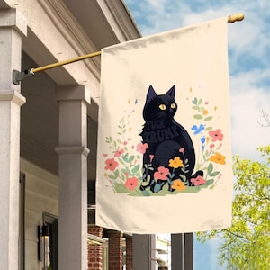 Anti-Trump, Subtle F*ck Trump Garden Flag, Garden Gifts Unique, Childless Cat Lady Yard Decor, Feline House Banner/Democrat Sign Gift NGPW13