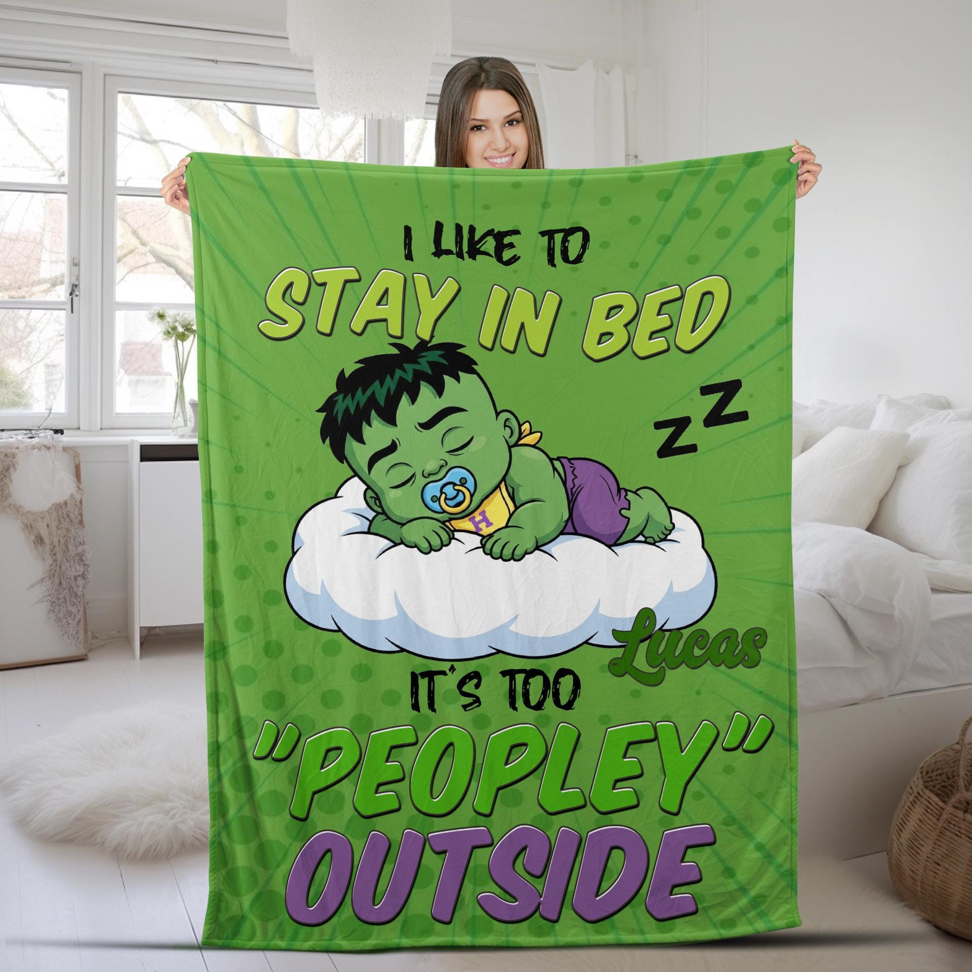 Discover Kids Superhero Blanket, Personalized Kids Blanket, Custom Face Blanket for Boys