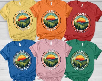 Custom Family Camp Shirt, Personalized Name Camper Shirt, Camping Shirt, Camp Matching Shirt, Camp Custom Shirt, Camping Family Trip CZDW18
