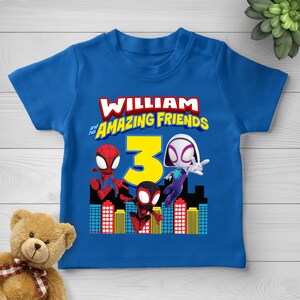 Personalized Spidey Birthday Shirt,Spidey and His Amazing Friends Family Birthday Party,Superhero Birthday Shirt,Spidey,Team Birthday D1H161