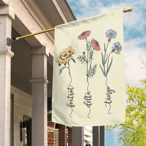 Boho Floral Anti-Trump Flag, Subtle F*ck Trump Garden Flag, Garden Gifts Unique, Feline House Banner, Democrat Gift, Anti Felon Yard NGPR20