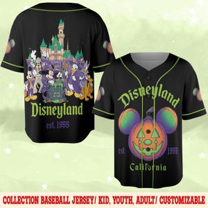Custom Disney Halloween Family Matching Jersey, Not So Scary Halloween Baseball Jersey, Disney Family Halloween Jersey,  D2JB26