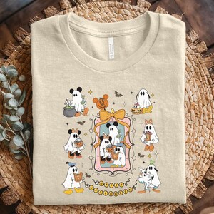 Disney Halloween Coquette Shirt, Spooky Mouse and Friends Shirt, Mickey Boo Halloween Shirt, Trick or Treat Shirt, Disney Pumpkin C1IE01