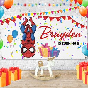 Spiderman Birthday Backdrop, Spiderman Birthday Party, Spiderman Party Decor,Spiderman Birthday Decoration,Spiderman Party Decoration D2FM05