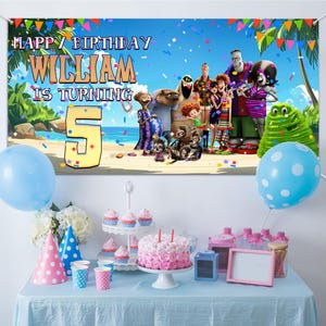 Hotel Transylvania Backdrop/Hotel Transylvania Party/Custom Birthday Backdrop/Hotel Transylvania Birthday Banner/Hotel Transylvania C1EP15