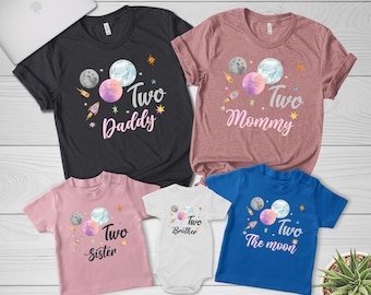 Two the Moon To the Moon Shirt, Two the Moon Birthday Two the Moon Shirt, Two the Moon Birthday TShirt 2 the Moon Birthday Shirt NFQA06