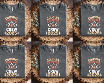 Cousins Camping Crew 2025 Shirt, Cousin Camp Shirt, Matching Cousin Tee, Summer Family Camping, Camping, Gift For Cousin,Cousins Crew D2IV27