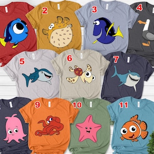 Finding Nemo Matching Shirt, Dory Nemo Shirt, Finding Dory Family Shirt, Cartoon Magic Kingdom Costume Shirt C-23022327