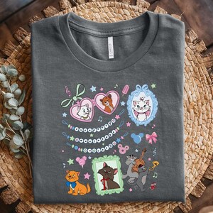Coquette Bows Watercolor Disney The Aristocats Shirt, Disney Cat Lover, Marie Toulouse Berlioz Shirt, Everybody Wants To Be A Cat Tee C1IL15