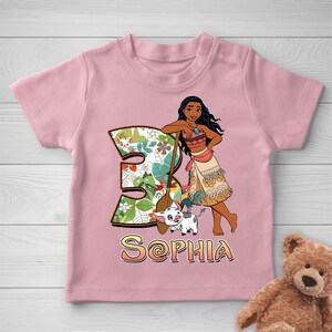 Disney Moana Birthday Family Matching Shirt, Moana 2 Birthday Girl Tee, Mom Dad Moana, Sister of Moana Girl, Brother of Moana Boy Tee D1E530