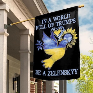 I Stand with Ukraine Flag - Support Ukraine Flag, Sunflower Design Flag, Ukraine Support, Solidarity Flag, Ukraine Pride, Peace Flag BZDR28
