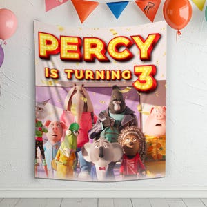 Sing 2 Personalized Birthday Party Backdrop,Sing 2 Personalized Banner,Sing 2 Poster,Sing 2 Party Supplies, Sing 2 decor C1G513