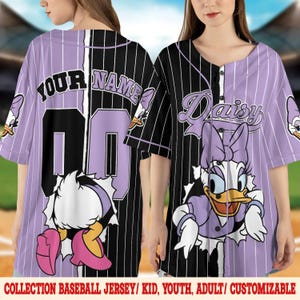 Funny Disney Baseball Jersey Shirt, Mickey Minnie Donald Goofy Shirt, Crashing Wall Disney Tee for Family,Mickey and friends Outfit JCQJ10-5