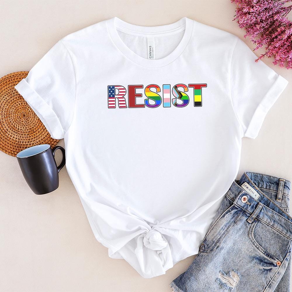 Resist Feminist T-Shirt, Women’s Empowerment Tee, Pro-Choice Political Shirt, Equality & Freedom Shirt, Strong Women Protest Apparel JCLP05