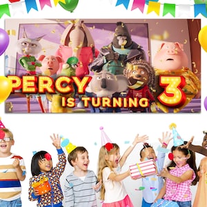 Sing 2 Personalized Birthday Party Backdrop,Sing 2 Personalized Banner,Sing 2 Poster,Sing 2 Party Supplies, Sing 2 decor C1G513