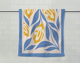Subtle F*ck Trump Lemon Hand Towel, Funny Political Home Decor, Lemon Kitchen Towel, Home Accessory Humor, Sarcastic Liberal Gift D2HS14