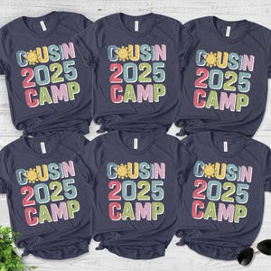 Cousin Camp 2025 Shirt, Cousin Crew 2025 Shirt, Matching Cousin Shirts,Summer Cousin Shirts,Summer Family Reunion C1FM34